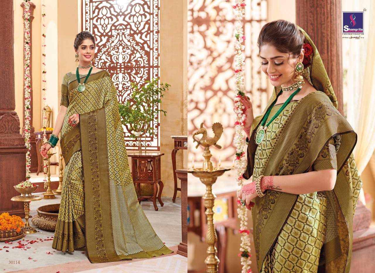 Shangrila Present Ishani Silk Sarees Catalogue