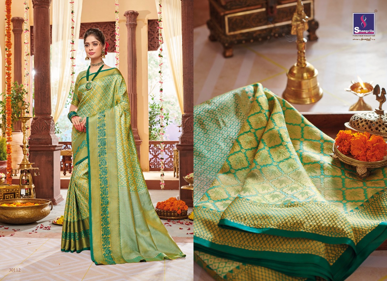Shangrila Present Ishani Silk Sarees Catalogue