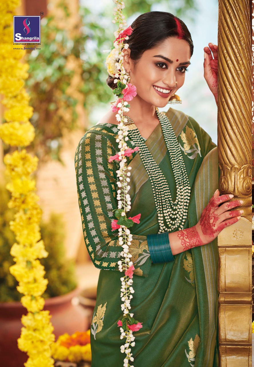 Shangrila Present Naisha Silk Sarees Catalogue