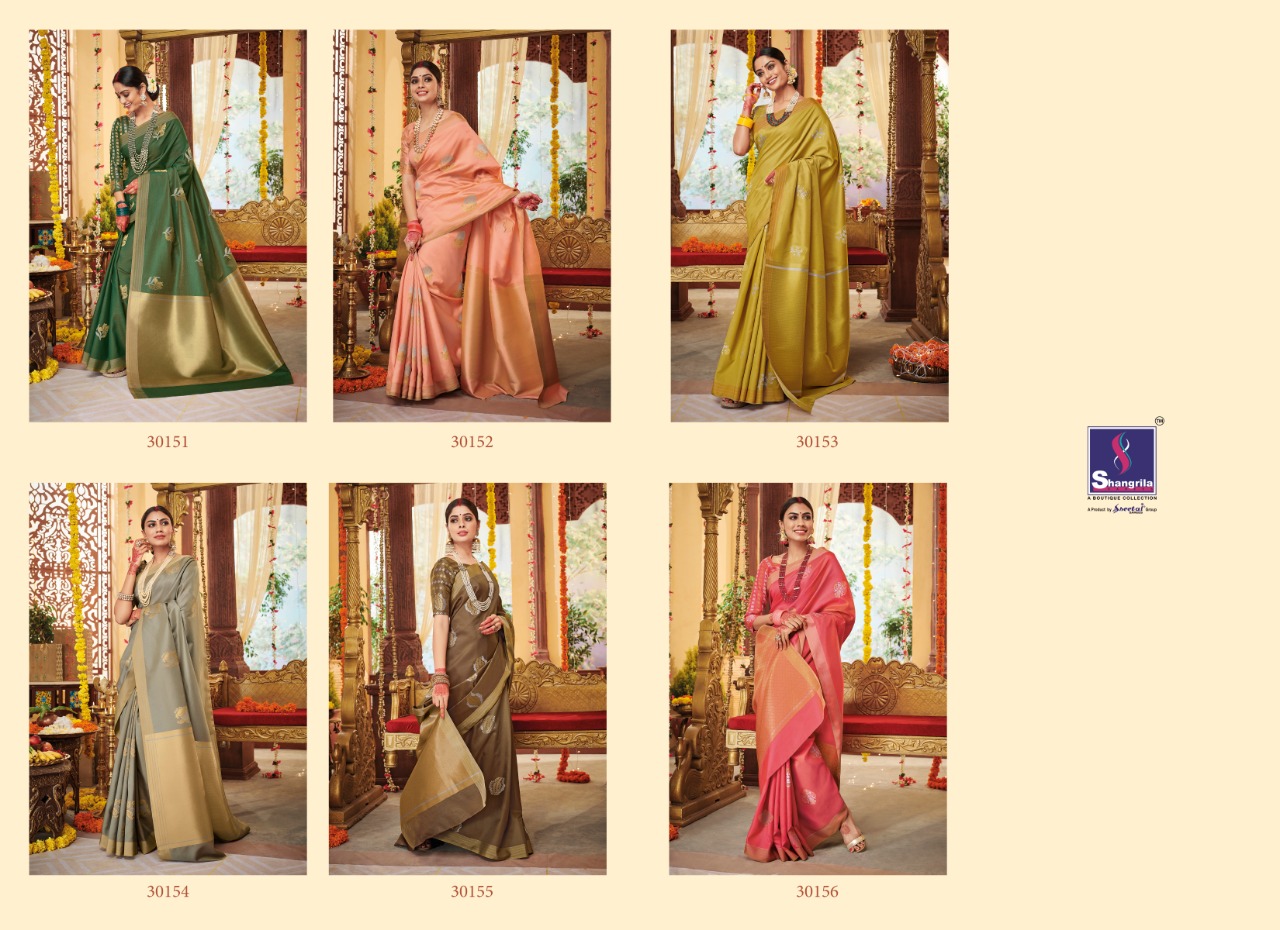 Shangrila Present Naisha Silk Sarees Catalogue