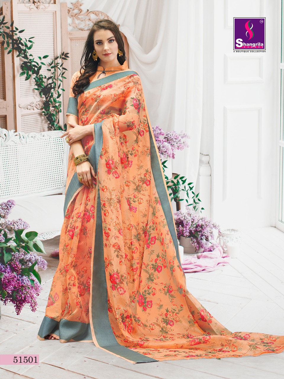 Shangrila Present Pure Orgenza Vol 2  Discount 2% Sarees Catalogue