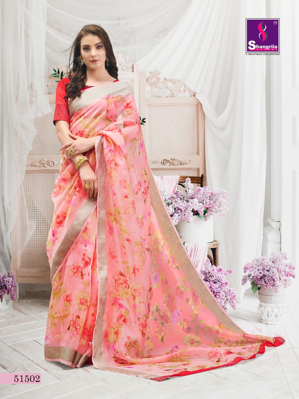 Shangrila Present Pure Orgenza Vol 2  Discount 2% Sarees Catalogue