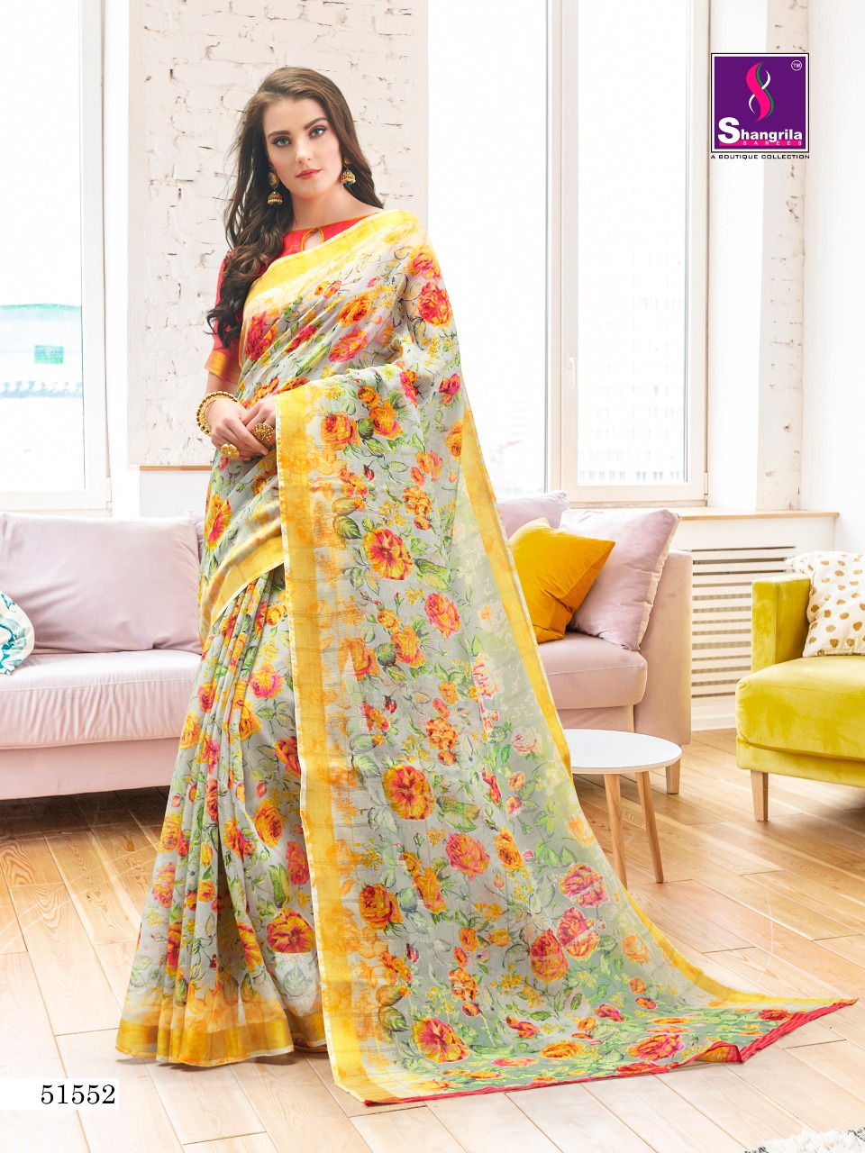 Shangrila Present Shreya Cotton Sarees Catalogue