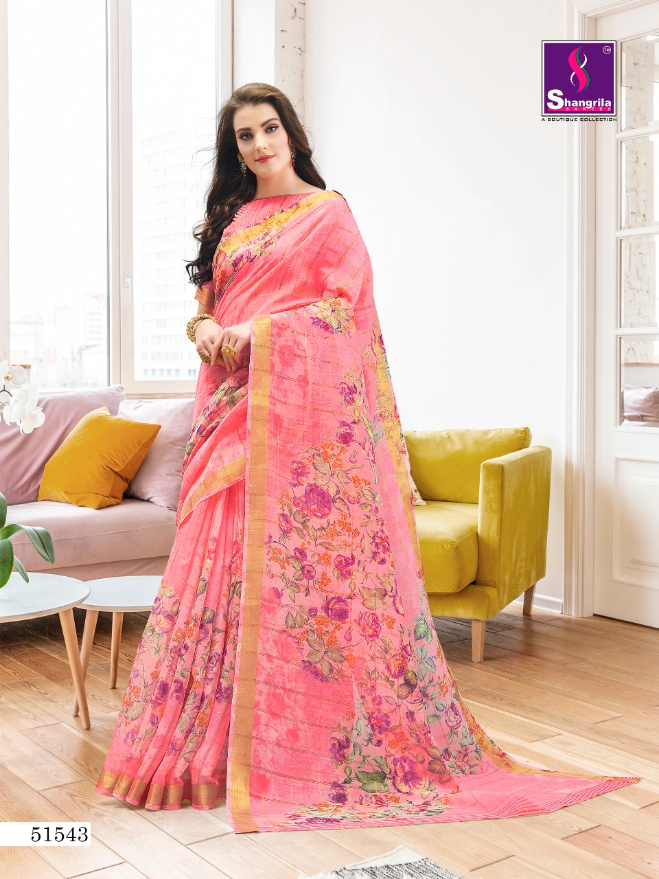Shangrila Present Shreya Cotton Sarees Catalogue
