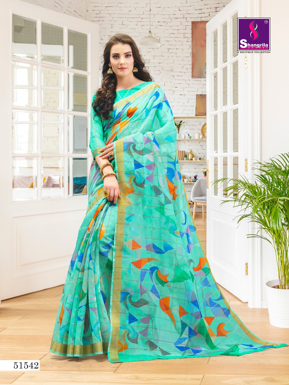 Shangrila Present Shreya Cotton Sarees Catalogue