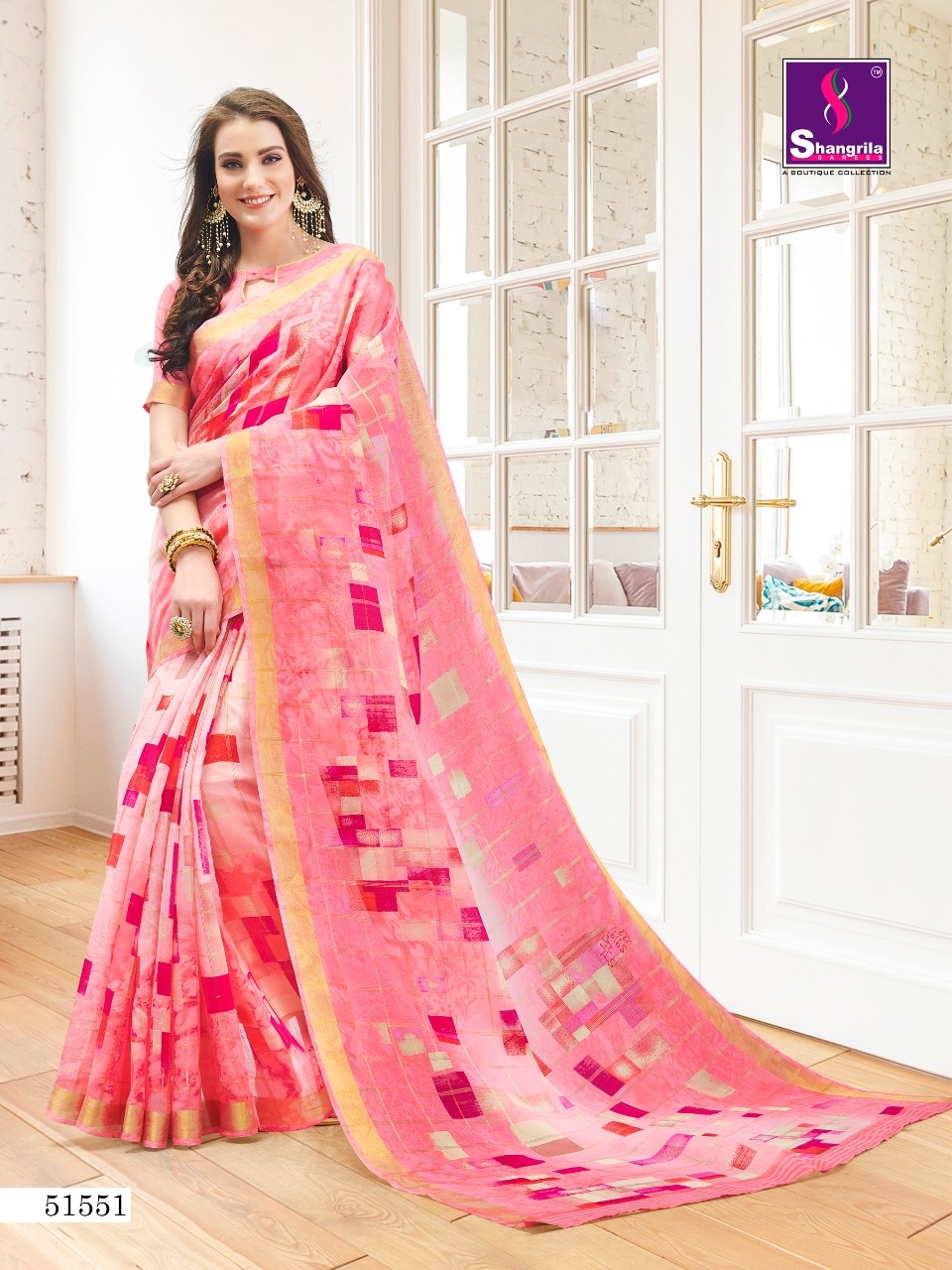 Shangrila Present Shreya Cotton Sarees Catalogue