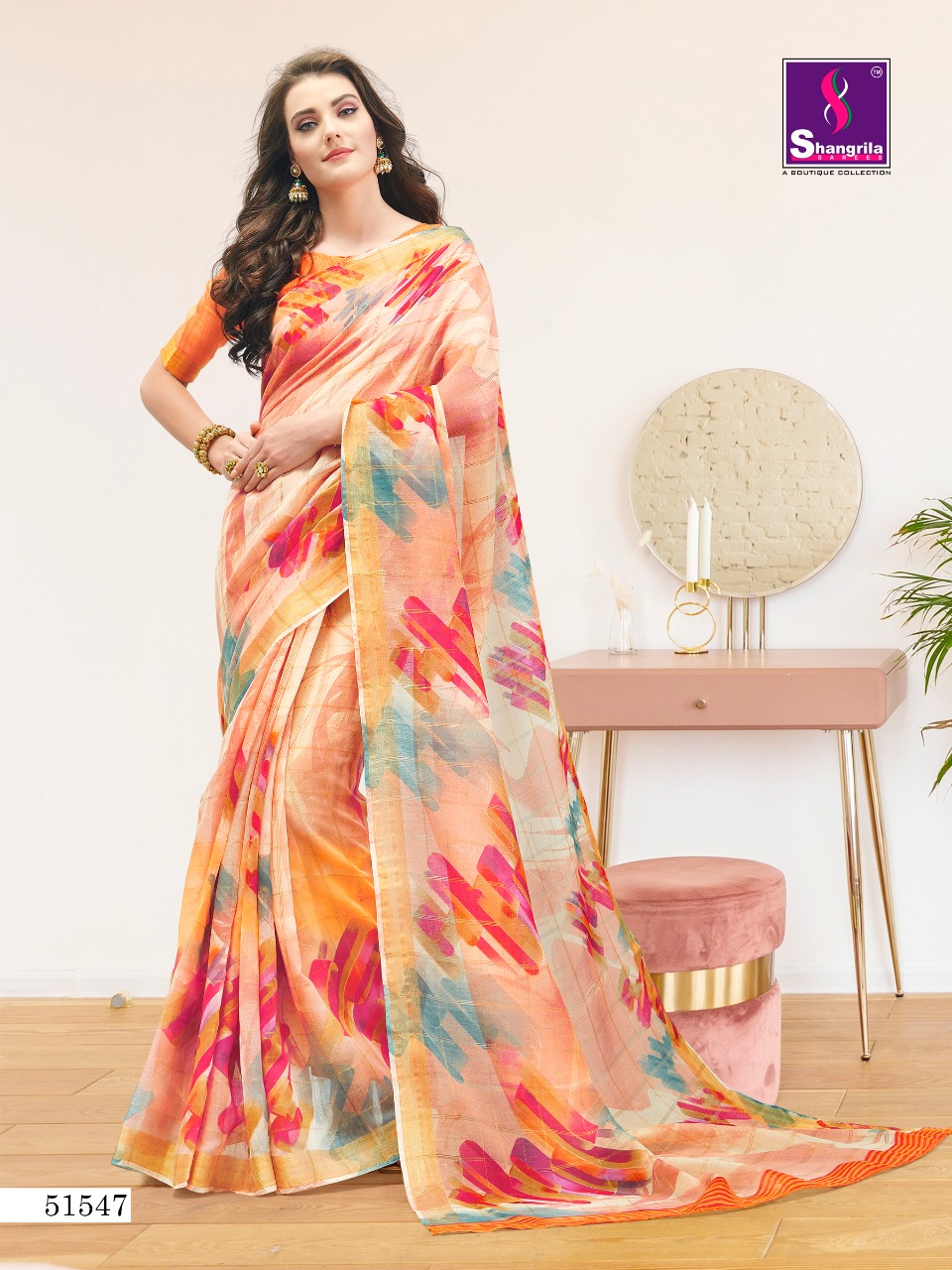 Shangrila Present Shreya Cotton Sarees Catalogue