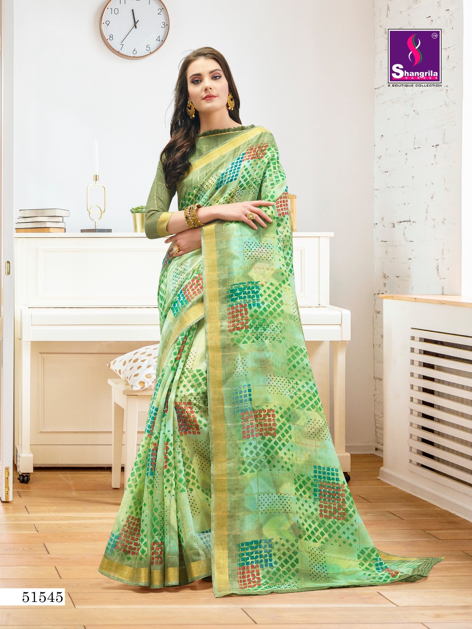Shangrila Present Shreya Cotton Sarees Catalogue