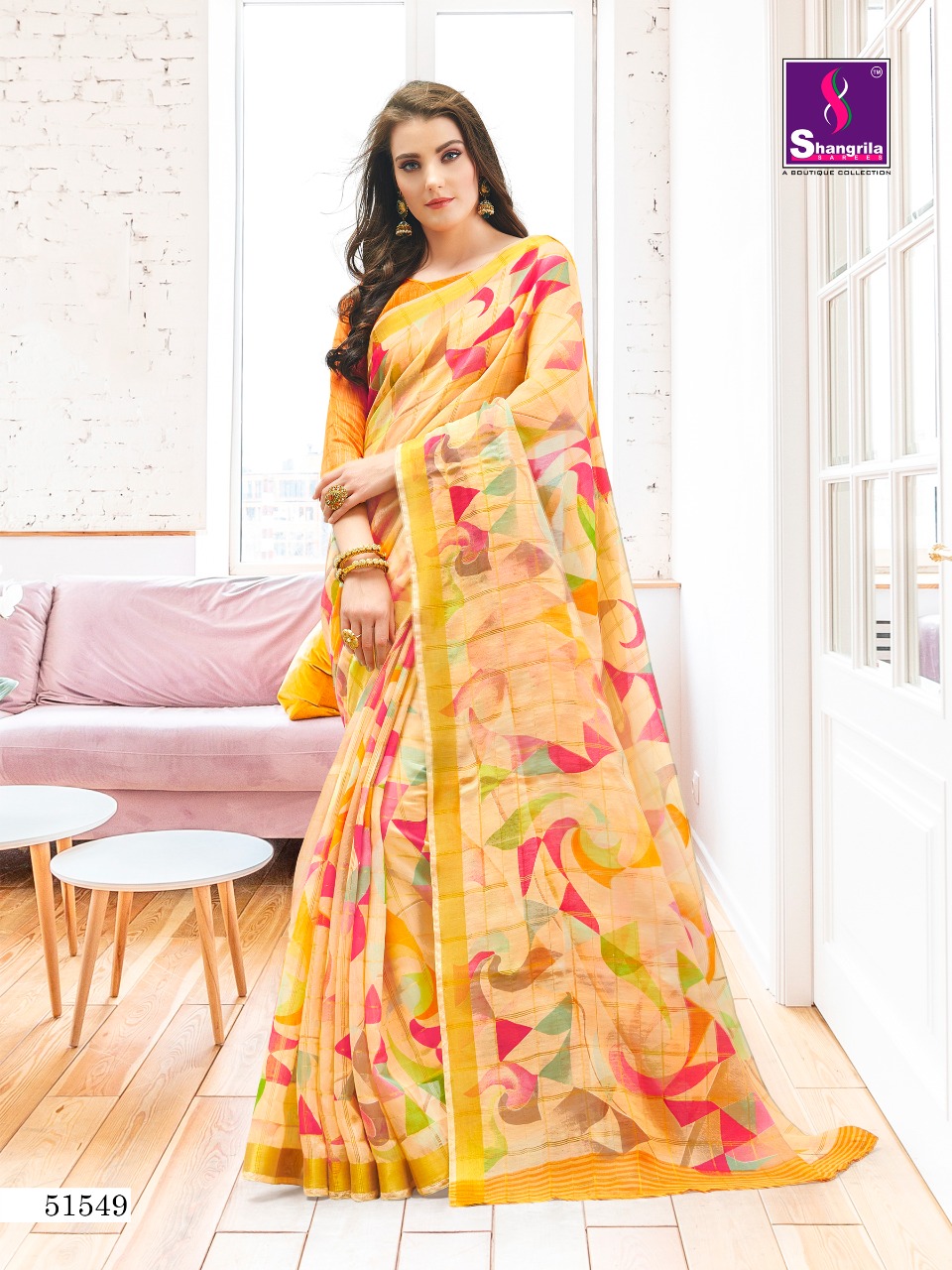 Shangrila Present Shreya Cotton Sarees Catalogue