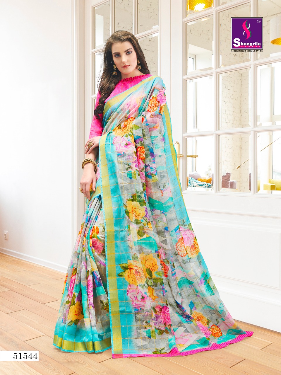 Shangrila Present Shreya Cotton Sarees Catalogue