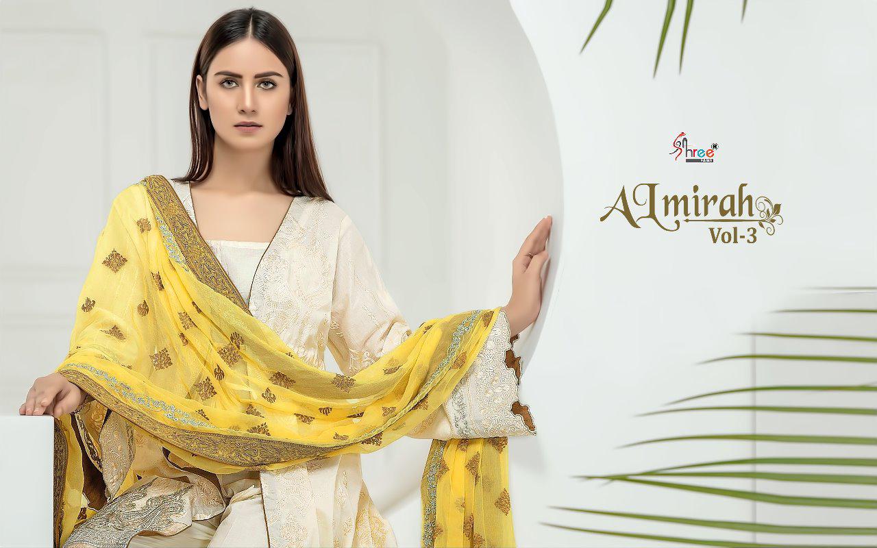 Shree By Almirah Vol 3 Pure Cotton Pakistani Salwar Suits