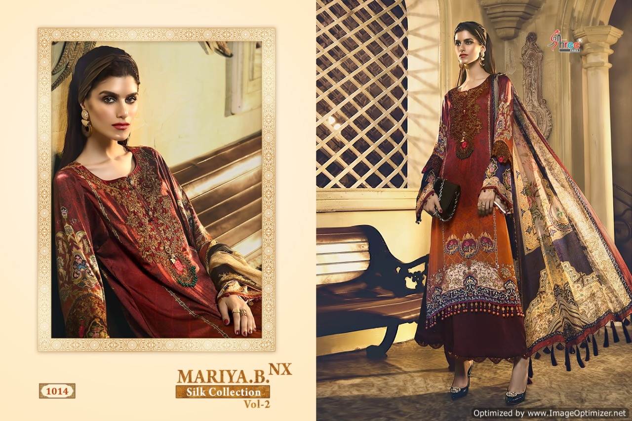 Shree By Mariya B Silk Collection 2 Nx Pakistani Salwar Suits
