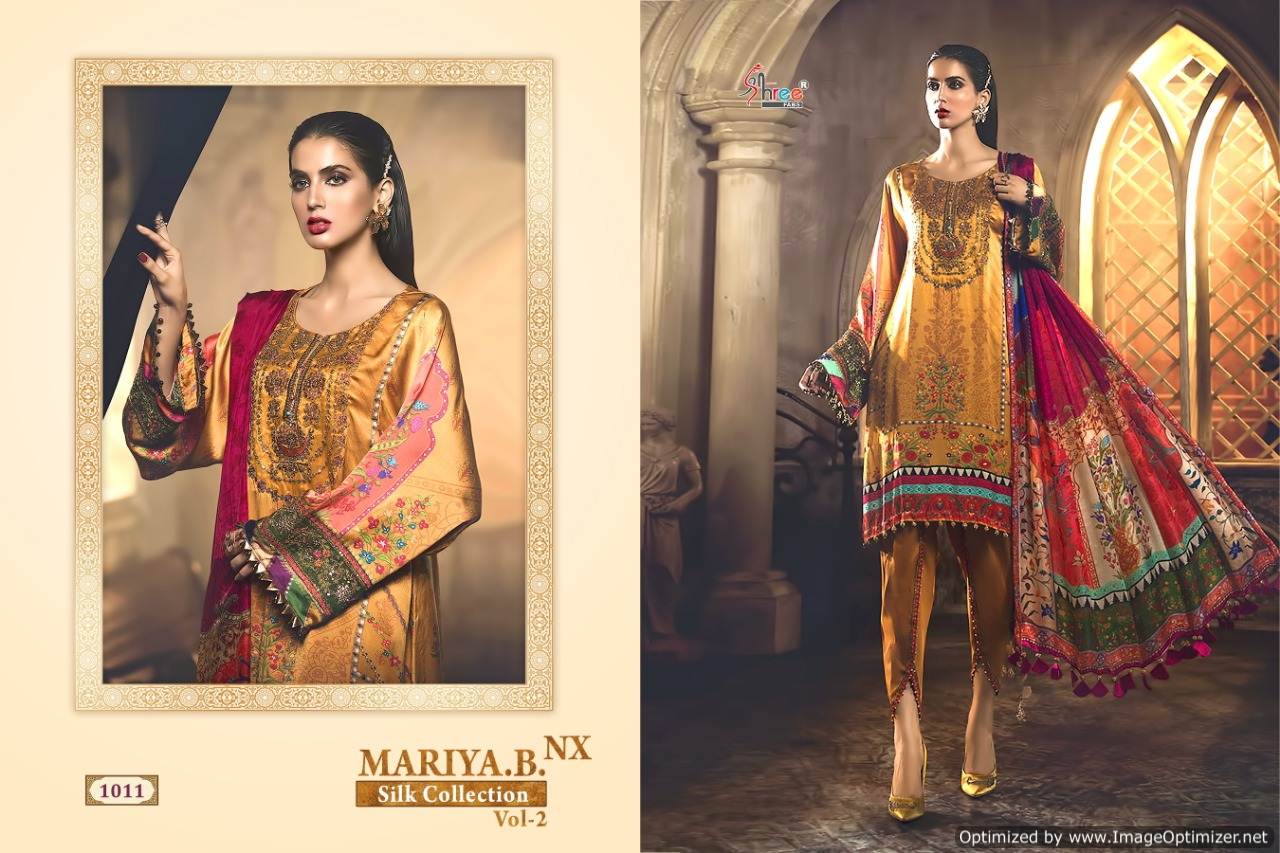 Shree By Mariya B Silk Collection 2 Nx Pakistani Salwar Suits