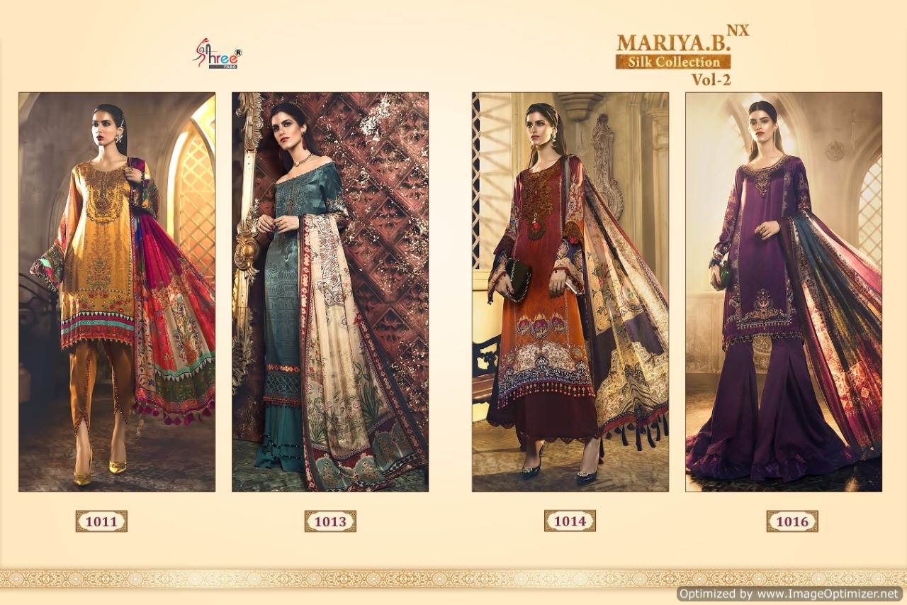 Shree By Mariya B Silk Collection 2 Nx Pakistani Salwar Suits