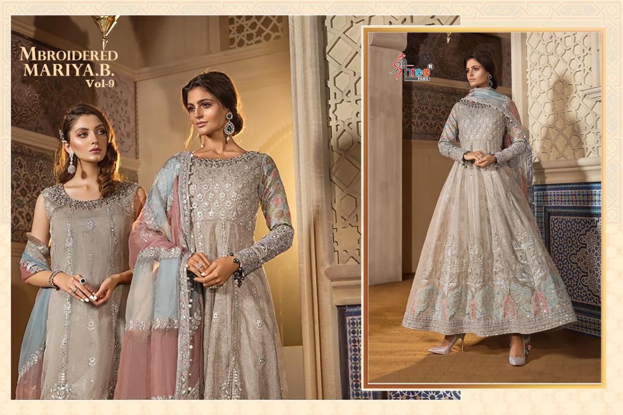 Shree Present Mbroidered Mariya B Vol 9 Catalogue