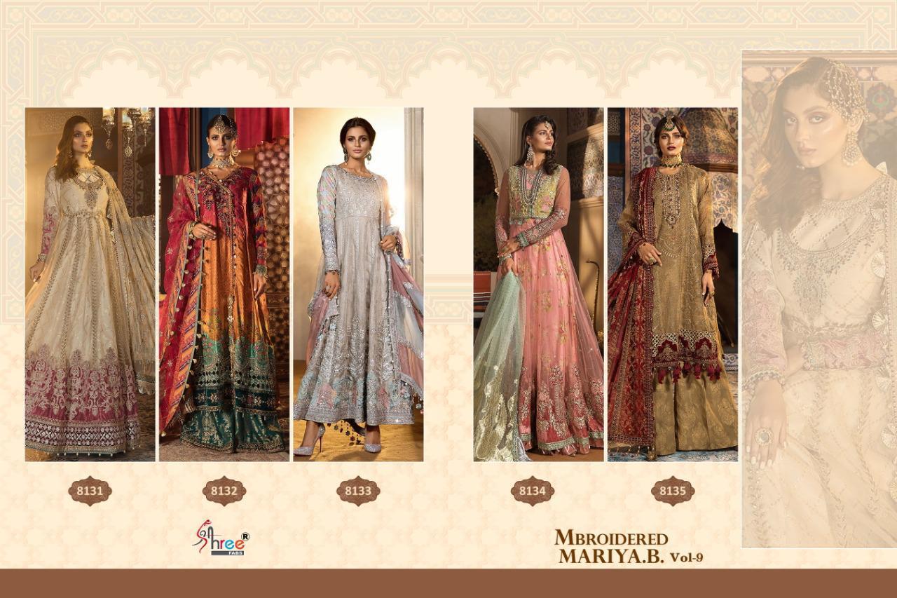 Shree Present Mbroidered Mariya B Vol 9 Catalogue