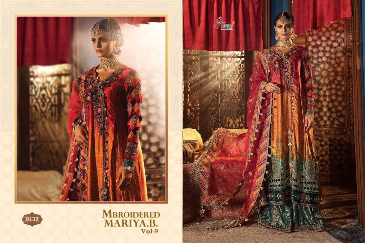 Shree Present Mbroidered Mariya B Vol 9 Catalogue