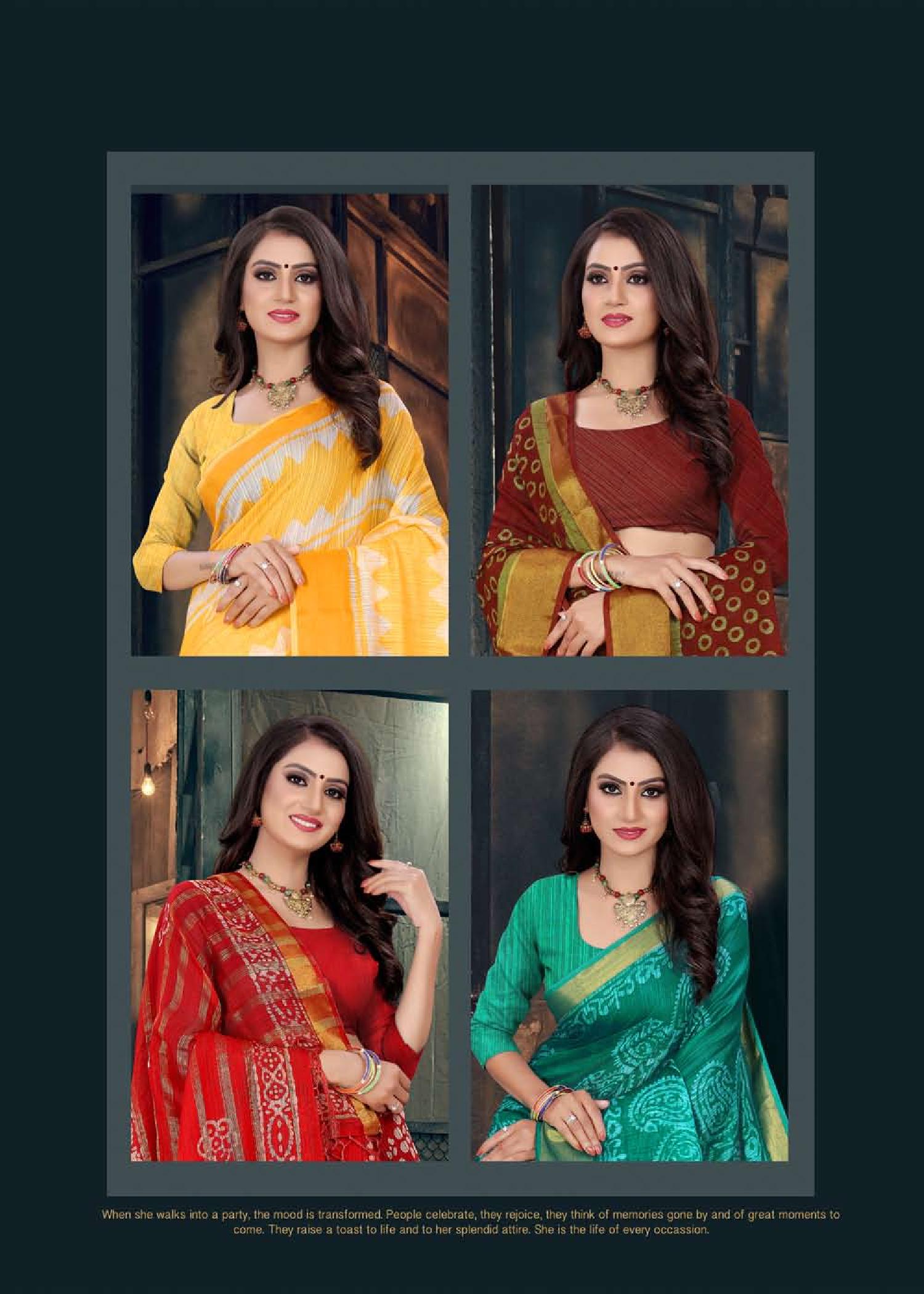 Sunaina Weight Less Casual Wear Sarees Catalogue