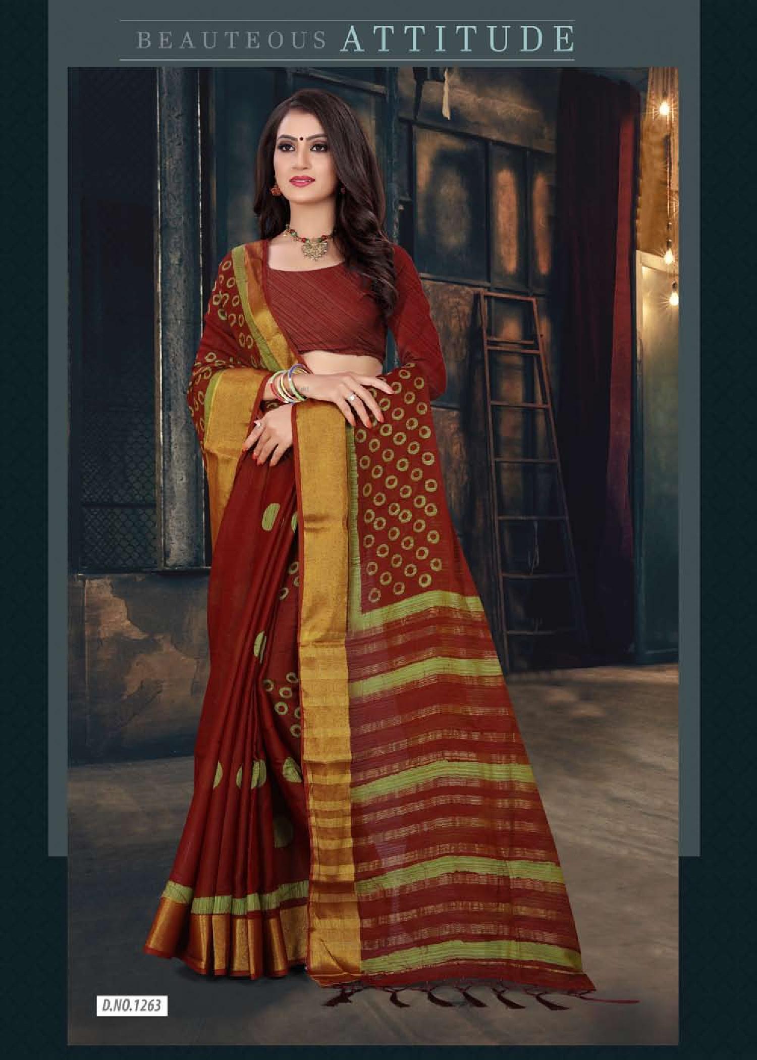 Sunaina Weight Less Casual Wear Sarees Catalogue