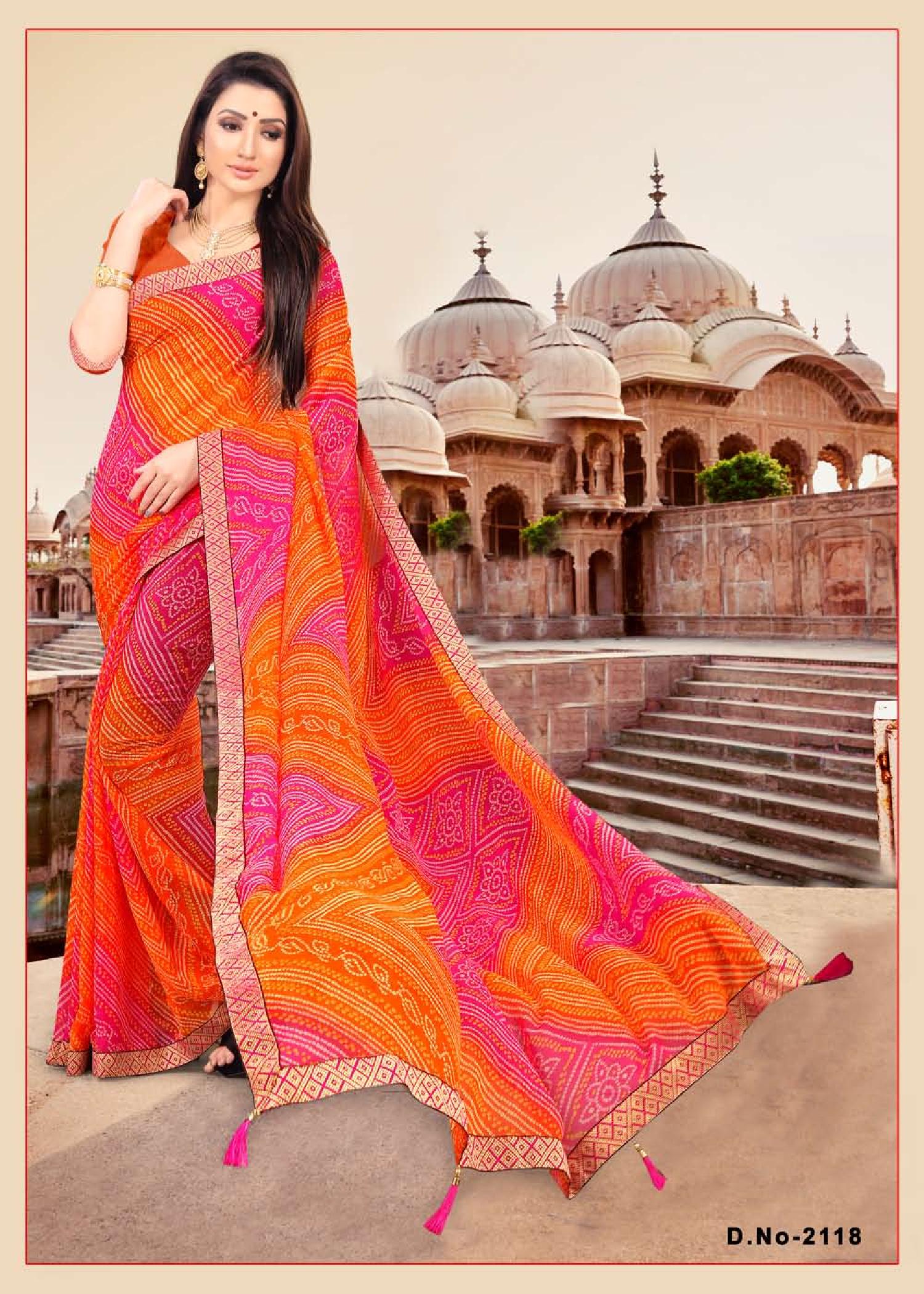Vandini Weight Less Casual Wear Sarees Catalogue