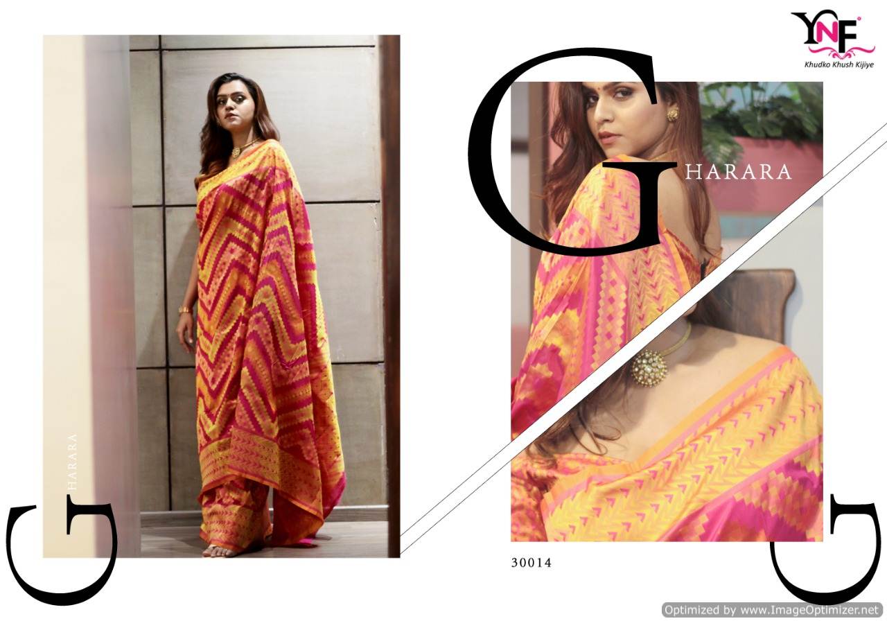 Ynf By Gharara Silk Stylish Sarees Catalogue