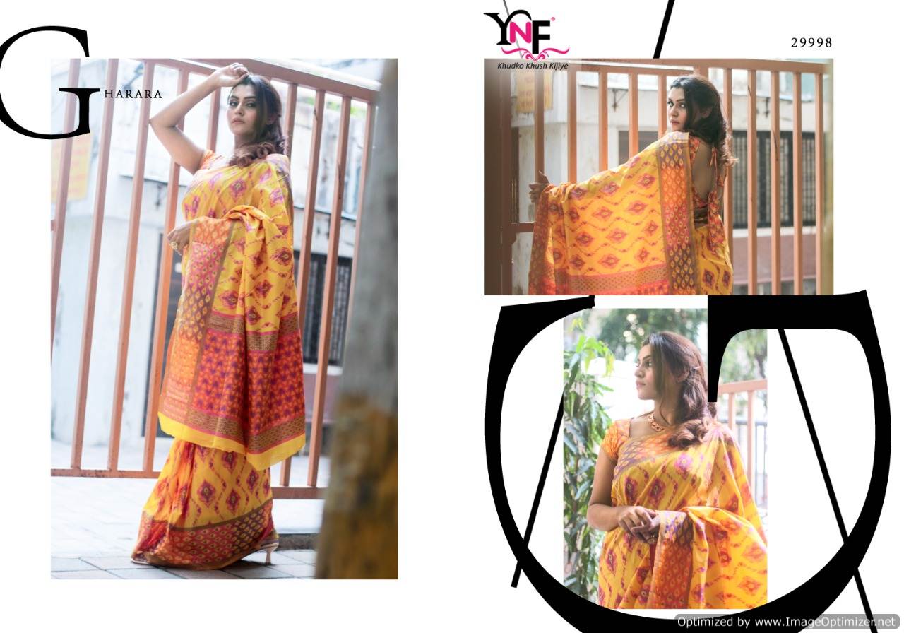 Ynf By Gharara Silk Stylish Sarees Catalogue
