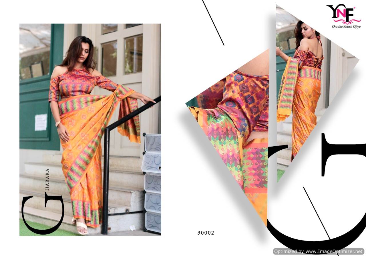 Ynf By Gharara Silk Stylish Sarees Catalogue