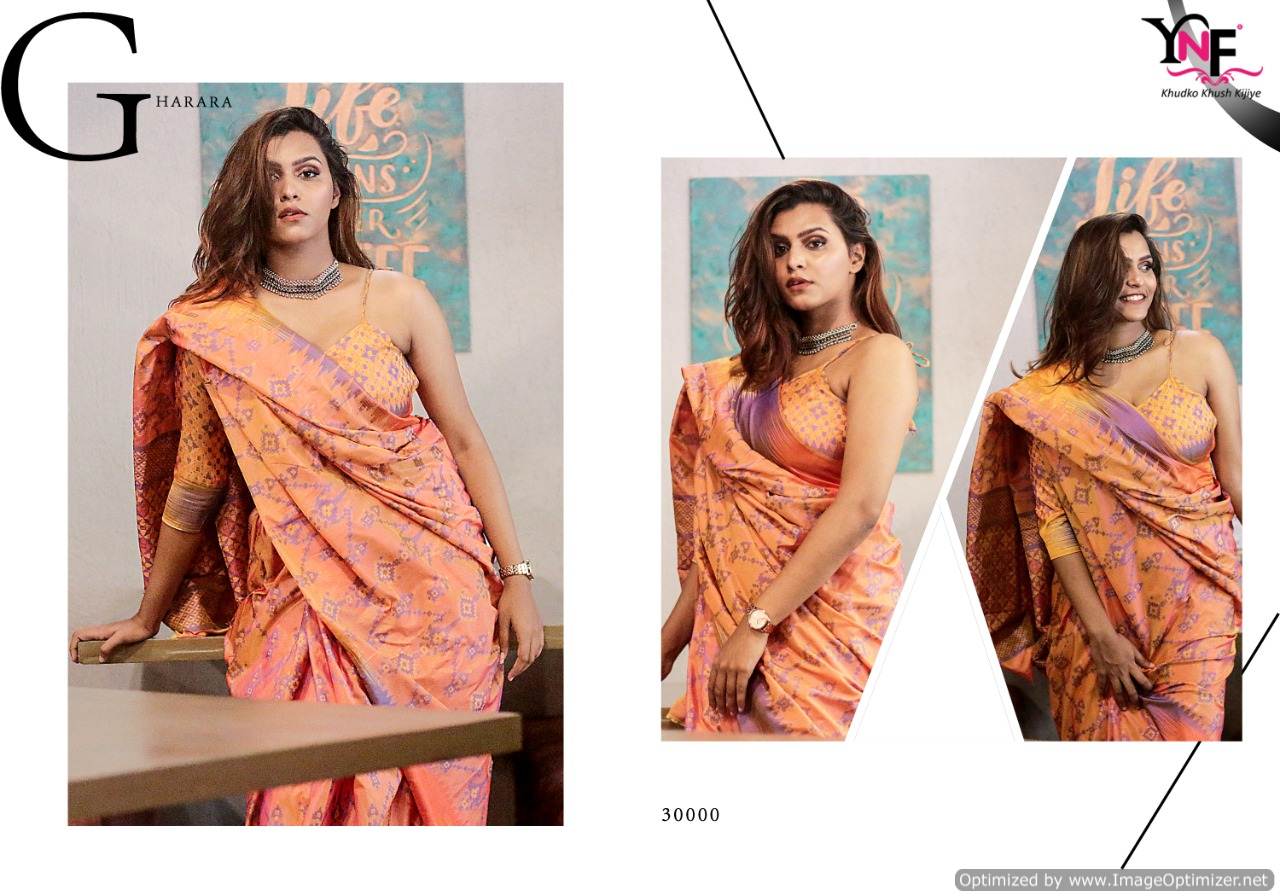 Ynf By Gharara Silk Stylish Sarees Catalogue