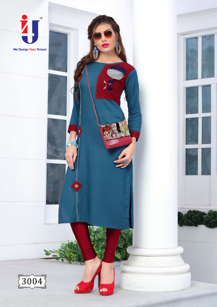 I4u Present Vintage Casual Wear Cut Style Kurtis Catalogue