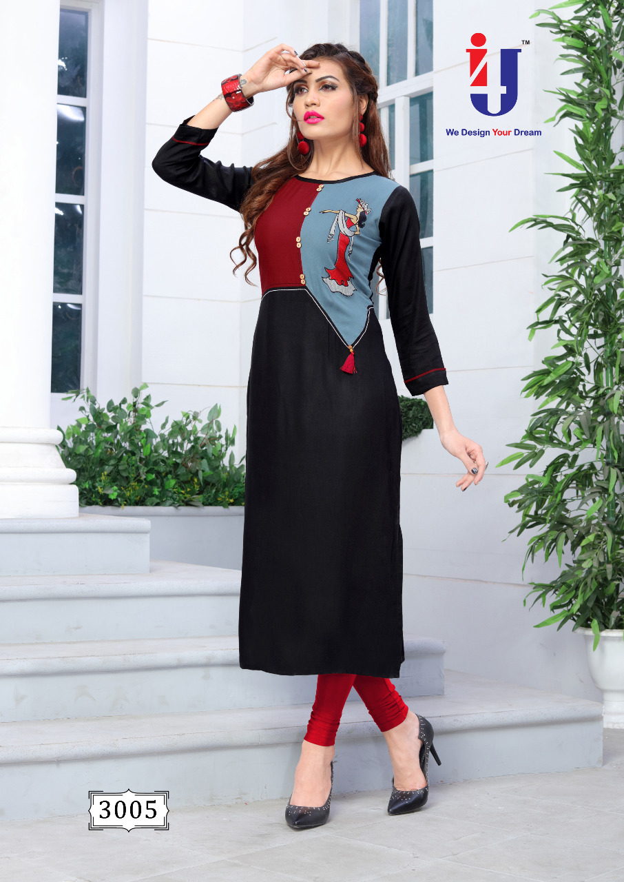 I4u Present Vintage Casual Wear Cut Style Kurtis Catalogue