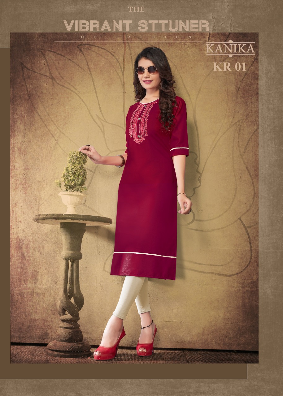 Kanika Present Kalaroop Vol 1 Casual Wear Kurtis Catalogue