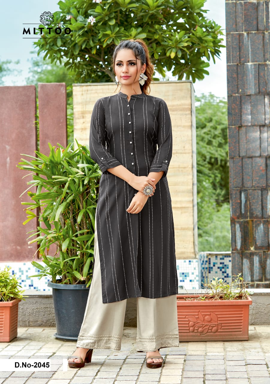 Mittoo  Panghat Vol 7 Designer Kurtis With Plazzo Collection