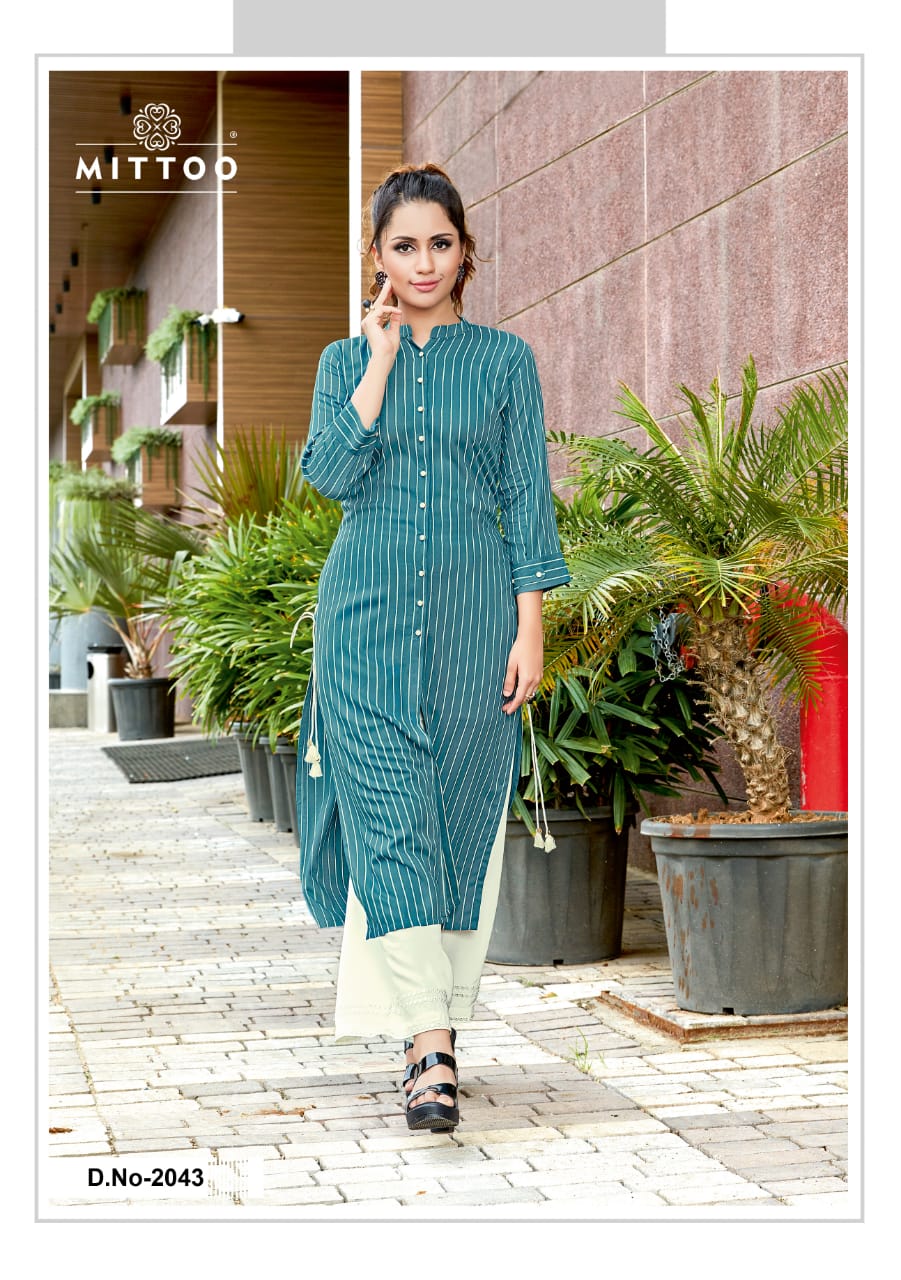 Mittoo  Panghat Vol 7 Designer Kurtis With Plazzo Collection