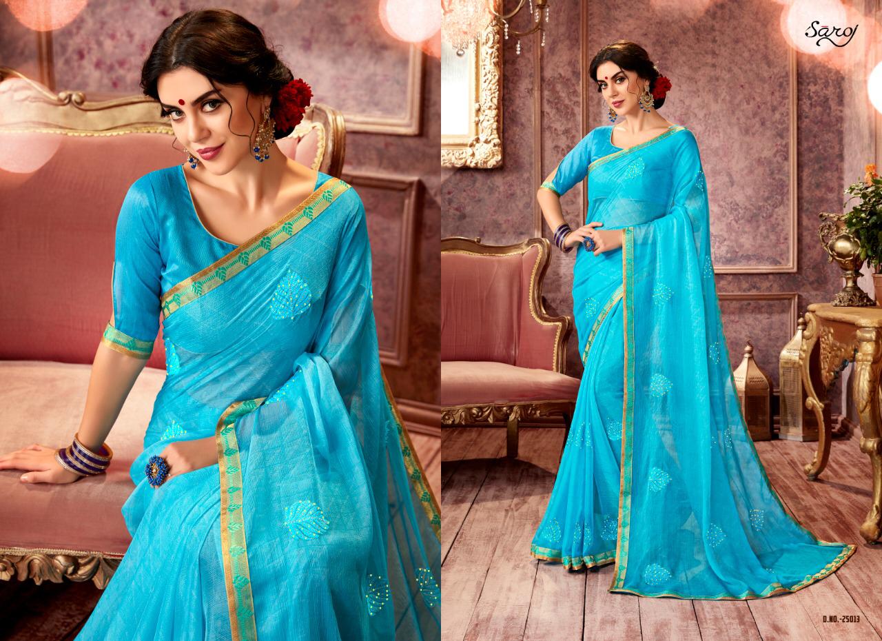Saroj Present Julie Vol 6 Heavy Designer Sarees Catalogue
