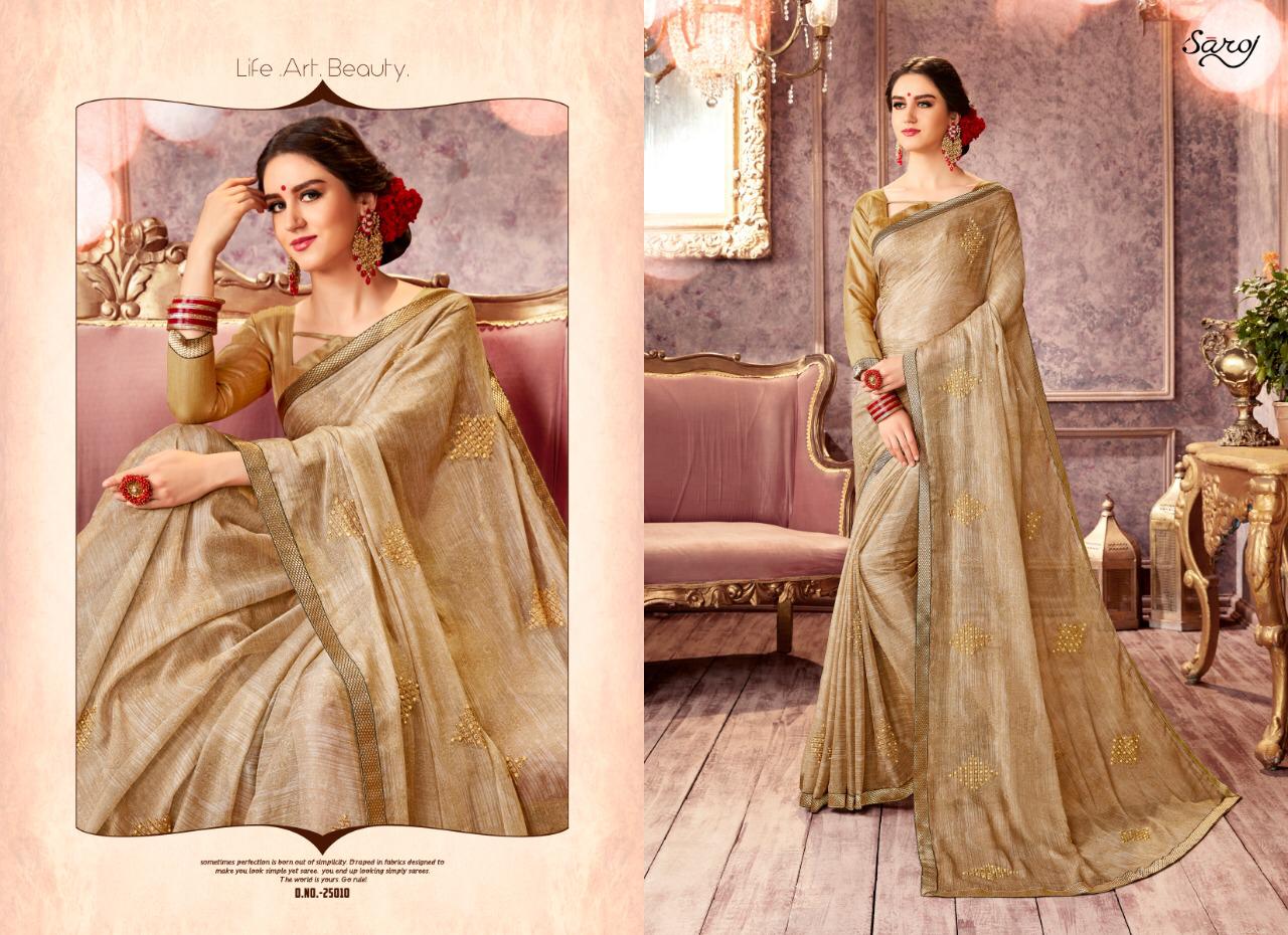 Saroj Present Julie Vol 6 Heavy Designer Sarees Catalogue