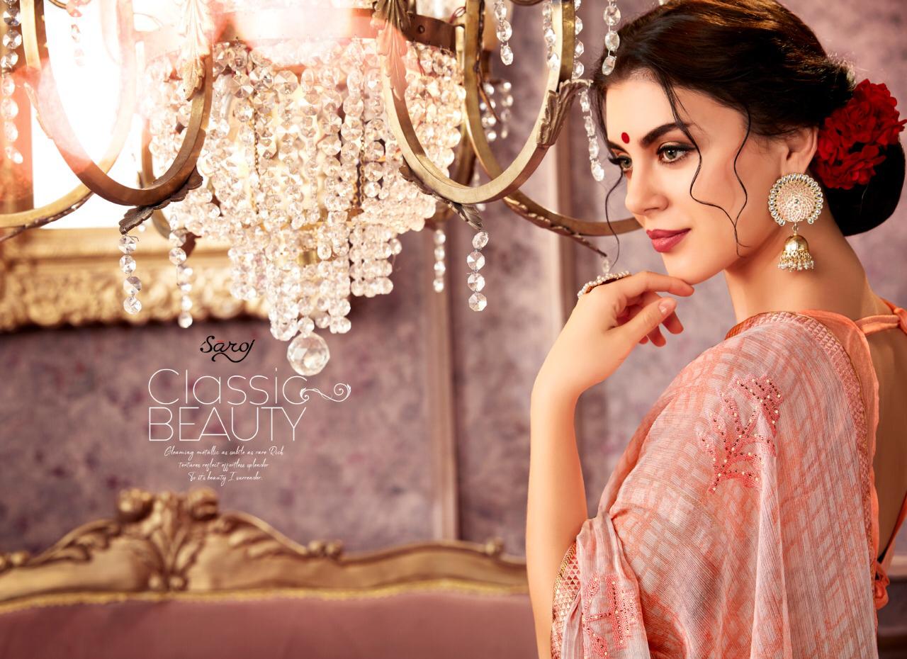 Saroj Present Julie Vol 6 Heavy Designer Sarees Catalogue