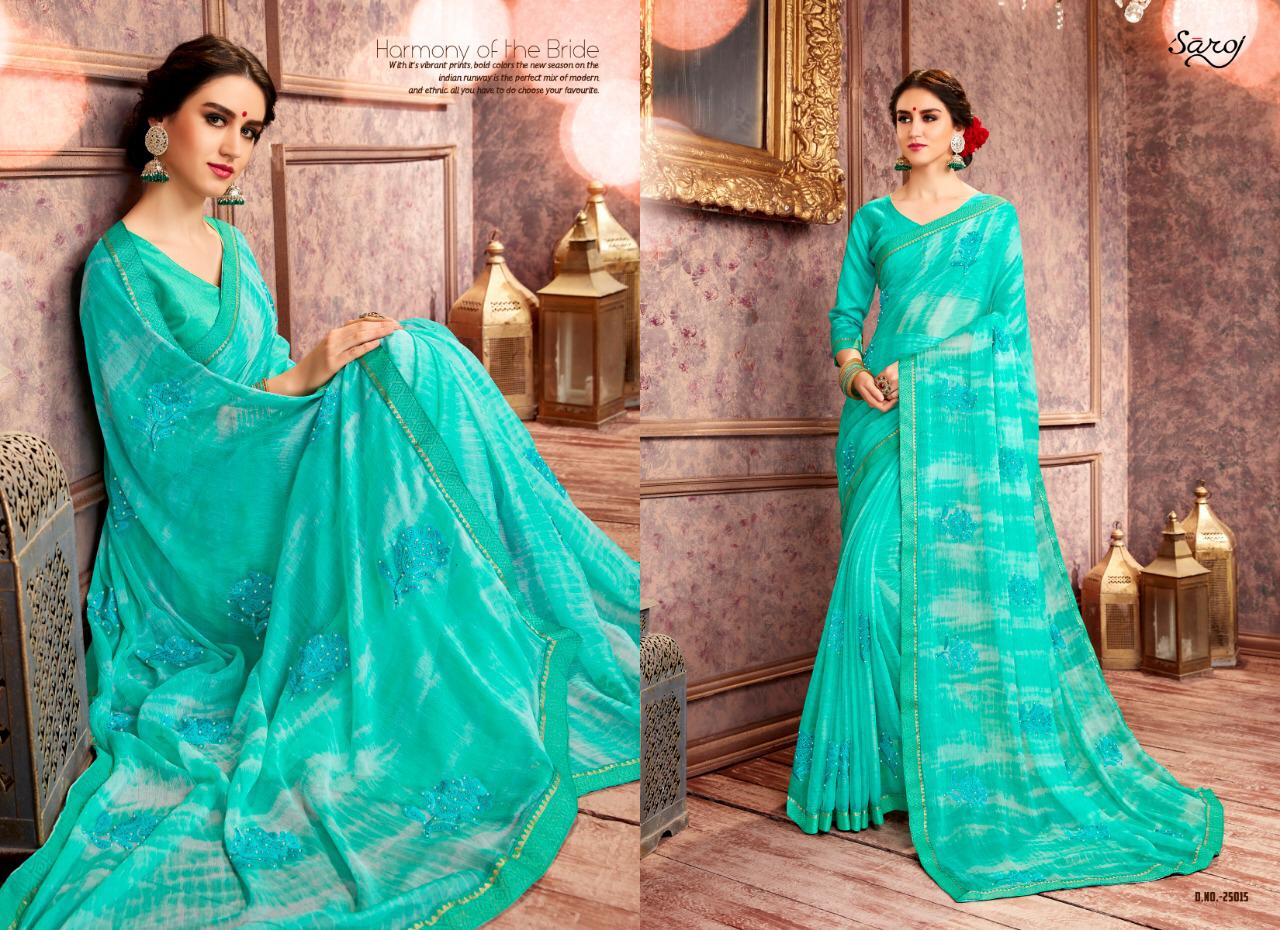 Saroj Present Julie Vol 6 Heavy Designer Sarees Catalogue