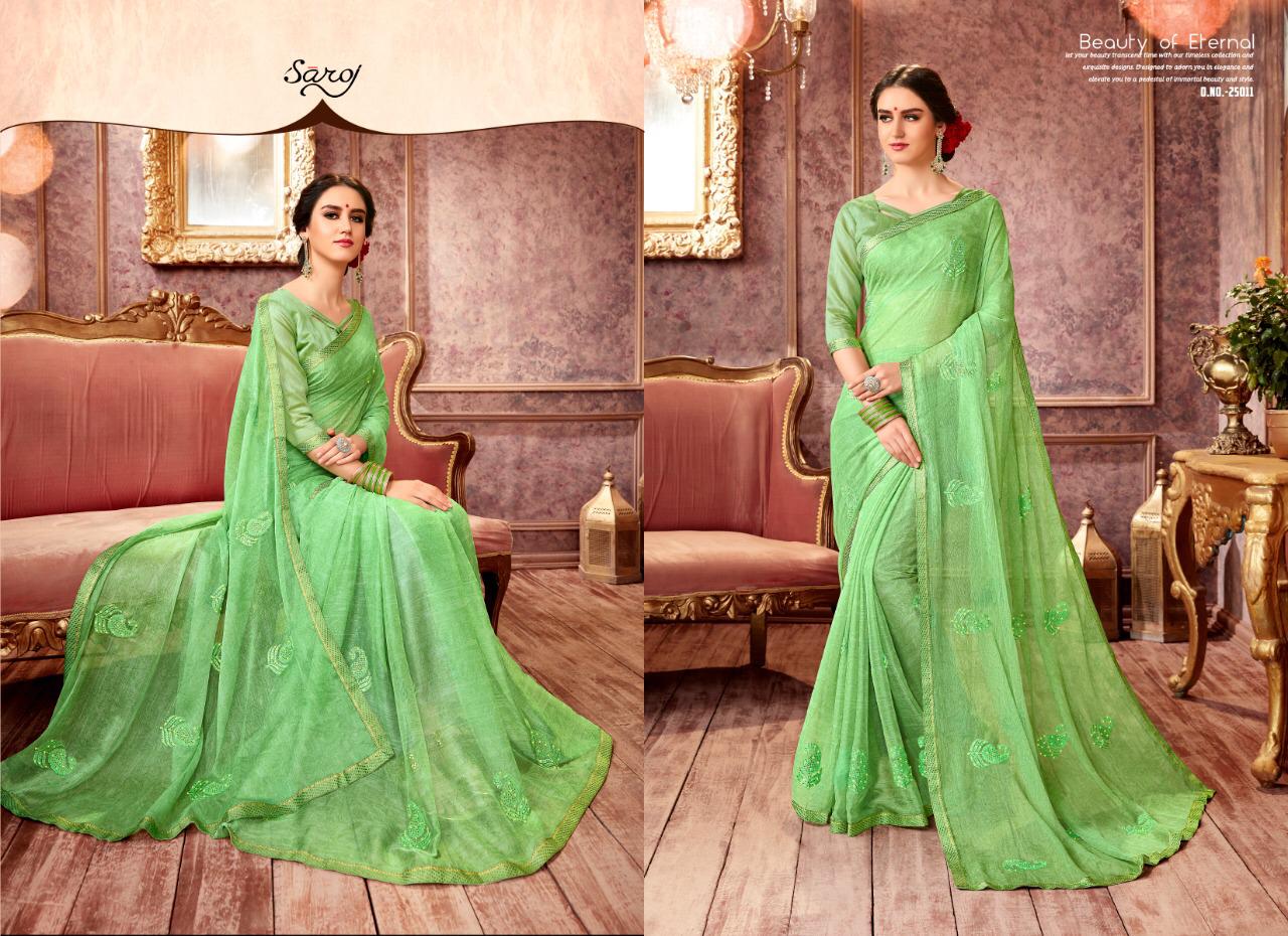 Saroj Present Julie Vol 6 Heavy Designer Sarees Catalogue