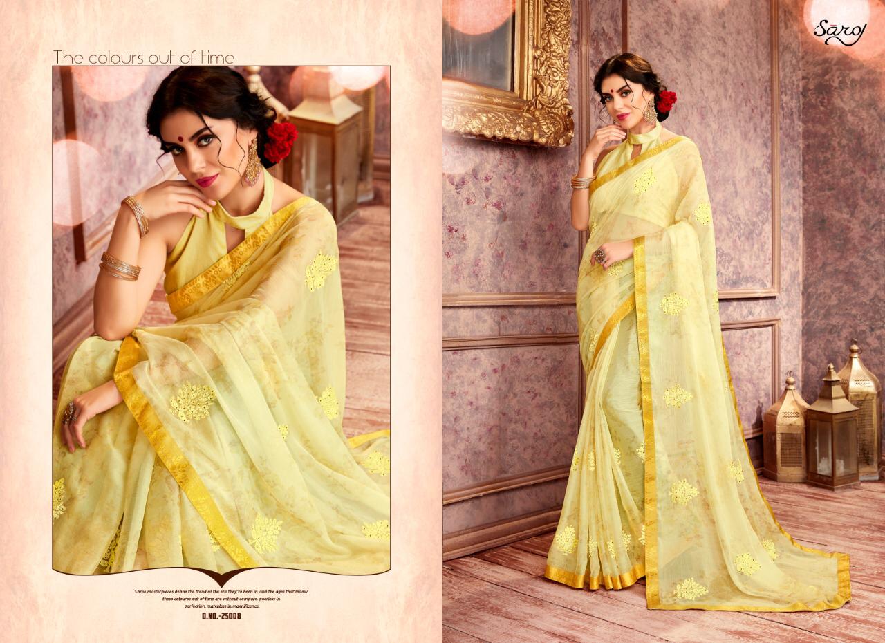 Saroj Present Julie Vol 6 Heavy Designer Sarees Catalogue