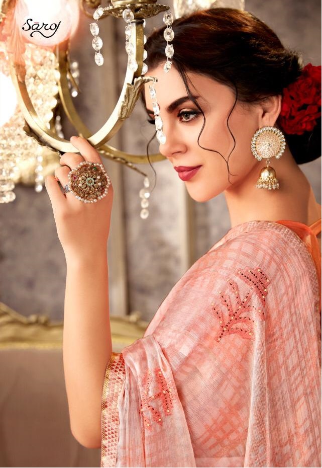 Saroj Present Julie Vol 6 Heavy Designer Sarees Catalogue