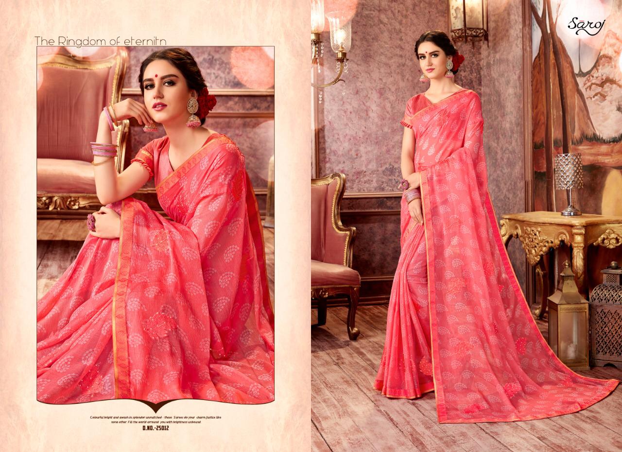 Saroj Present Julie Vol 6 Heavy Designer Sarees Catalogue