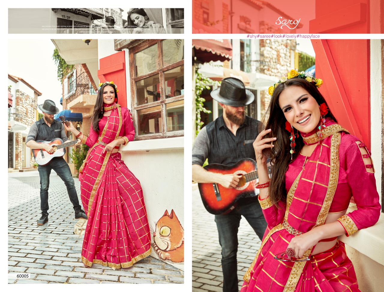 Saroj Present Neerja Party Wear Sarees Catalogue