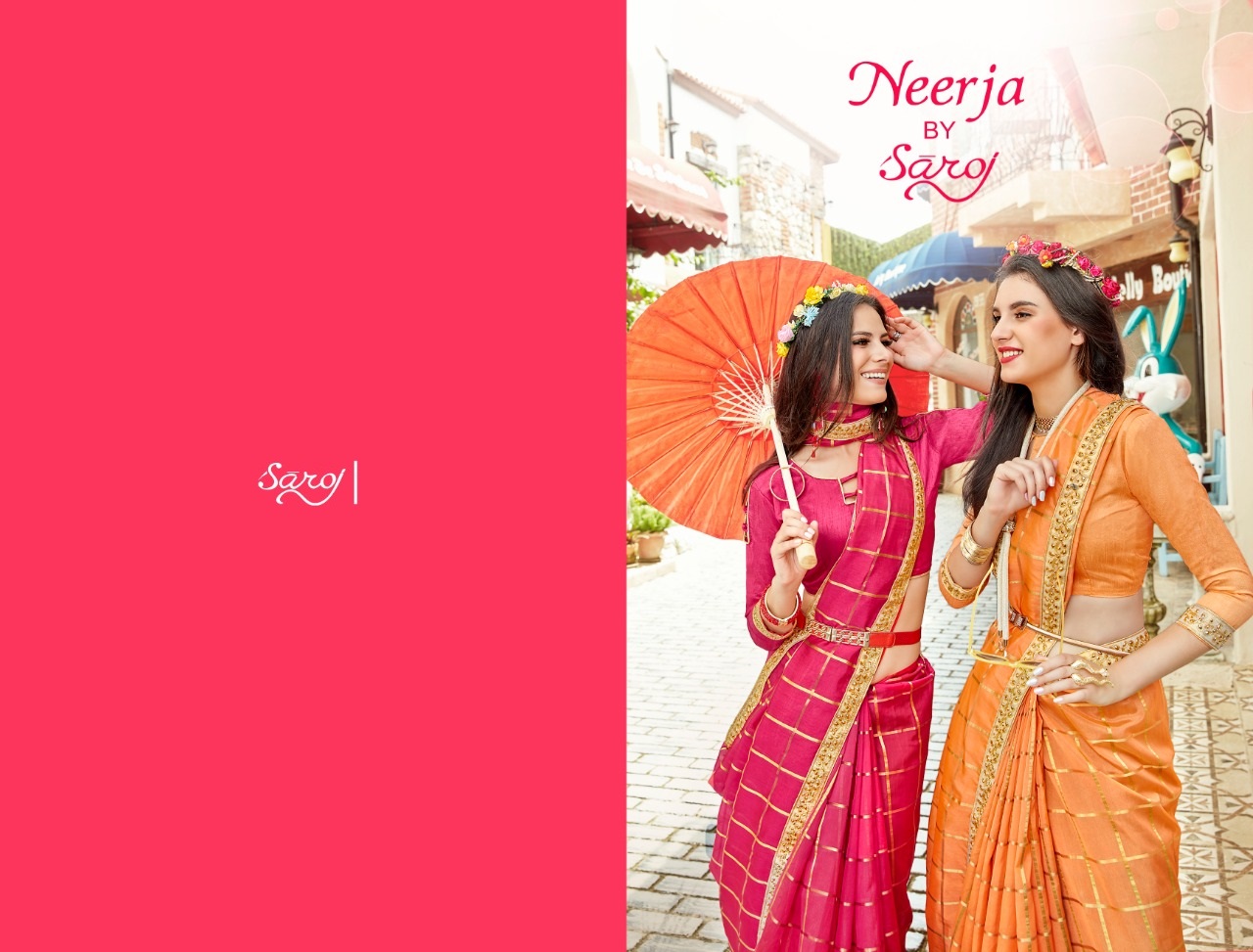 Saroj Present Neerja Party Wear Sarees Catalogue