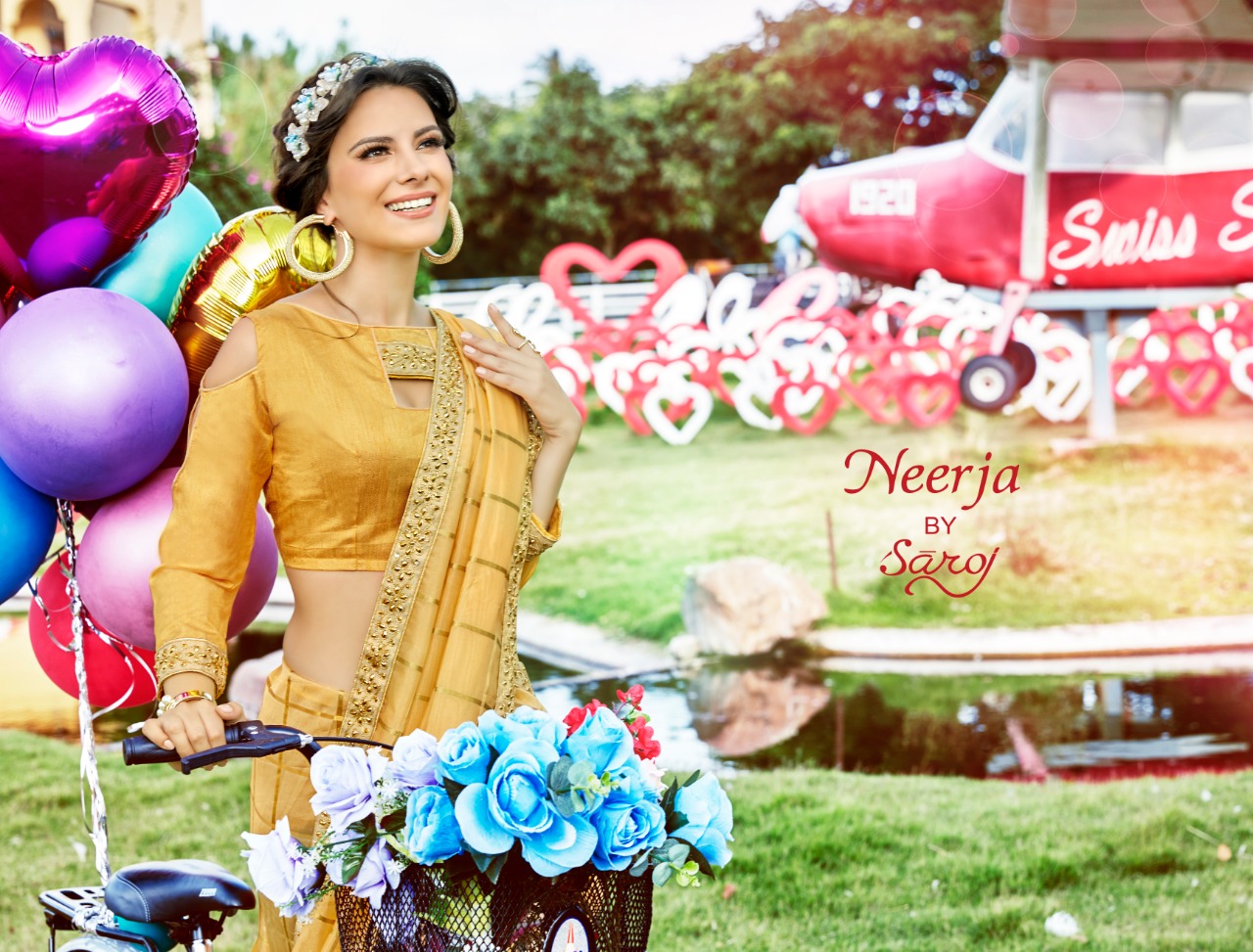 Saroj Present Neerja Party Wear Sarees Catalogue