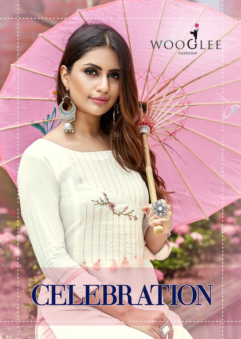 Wooglee Fashion  Present Celebration Kurtis With Plazzo Collection