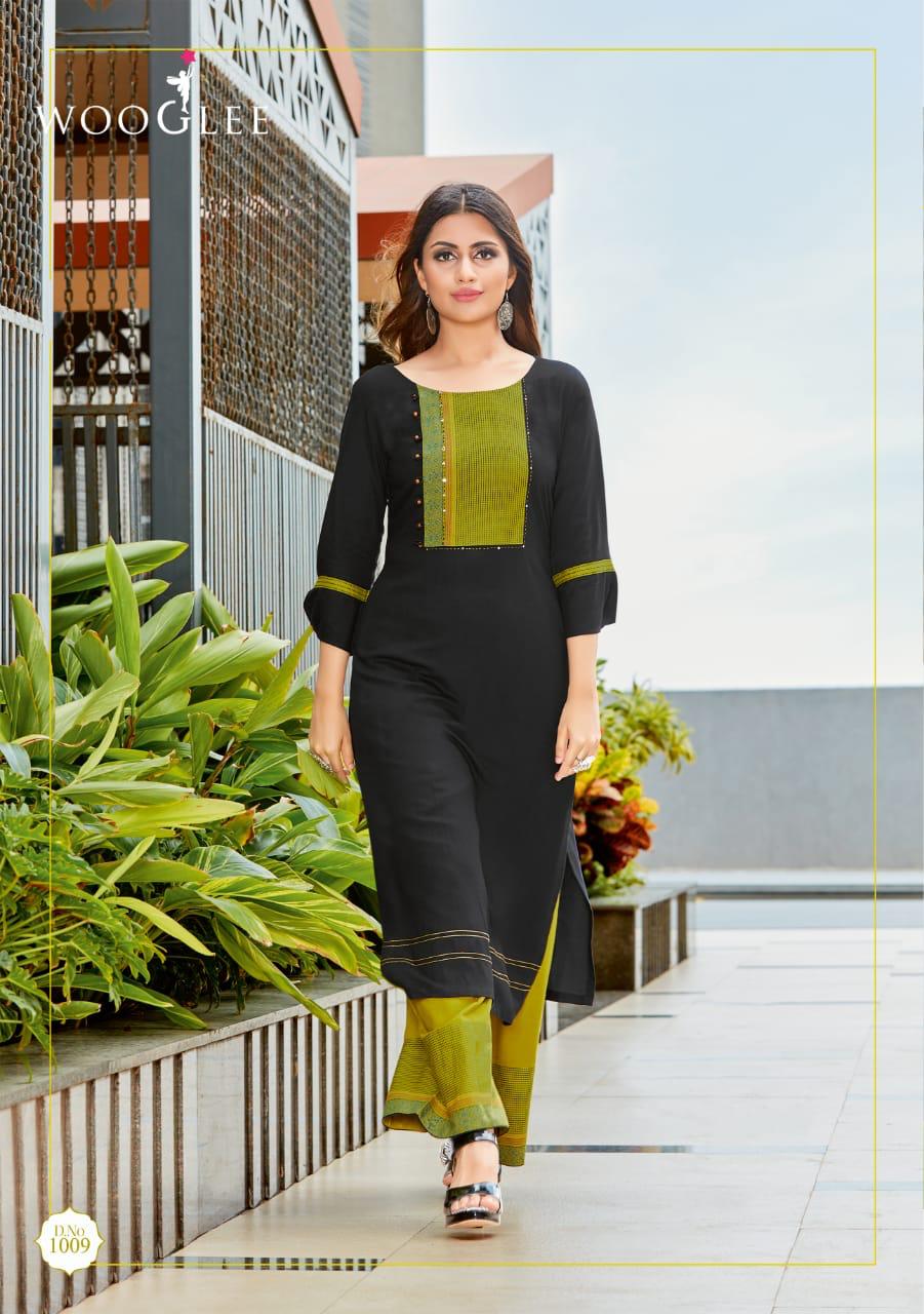 Wooglee Fashion  Present Celebration Kurtis With Plazzo Collection