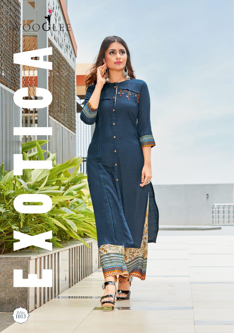 Wooglee Fashion  Present Celebration Kurtis With Plazzo Collection