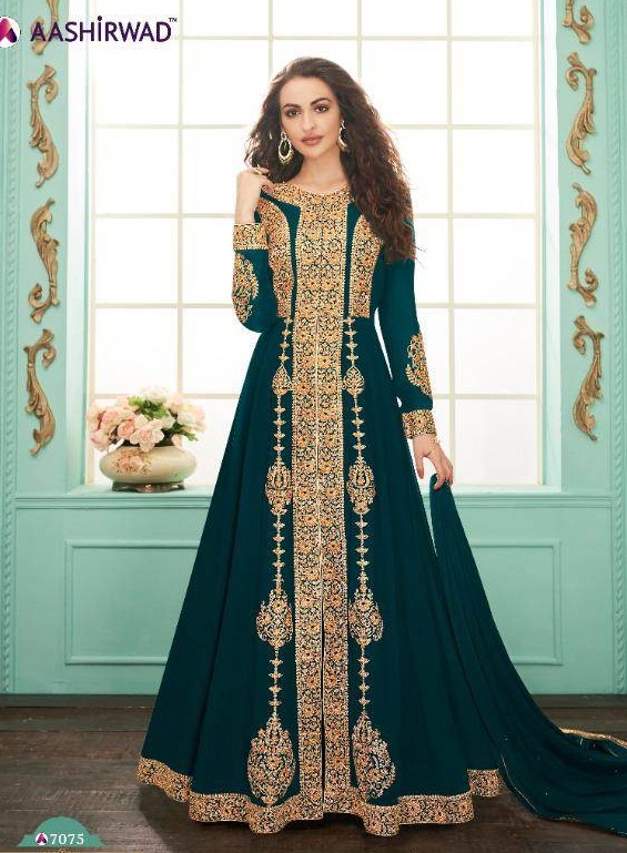 Aashirwad Present Almirah Vol 7 Salwar Suits Collection.