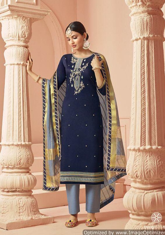 Kalarang Present Jasmine Vol 8 Designer Dress Material Catalogue