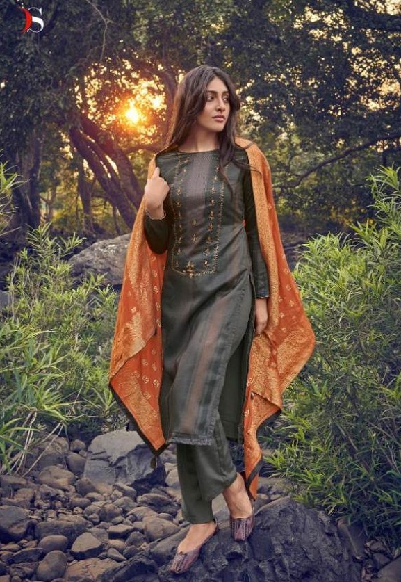 Deepsy Present Ahana Designer Dress Material Collection.